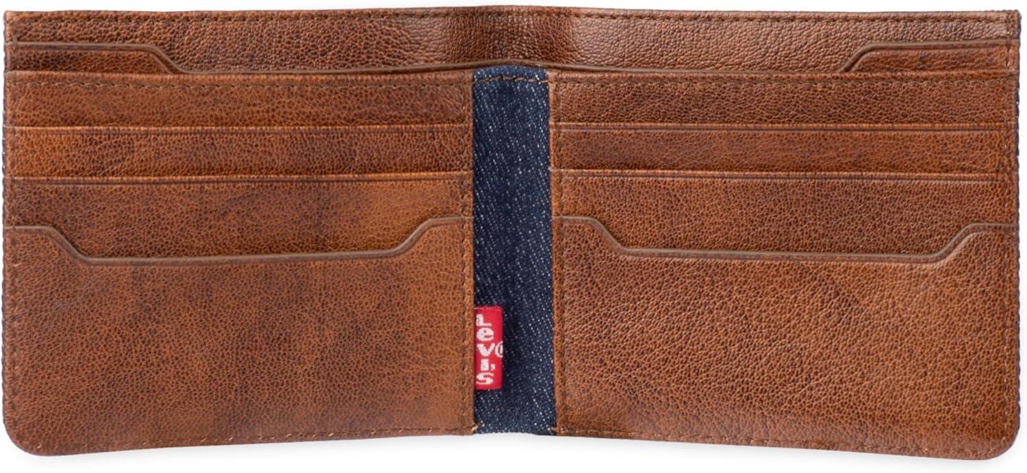 imageLevis Mens Classic Bifold Passcase Wallet with Multiple Card Slots and Id WindowIndigo