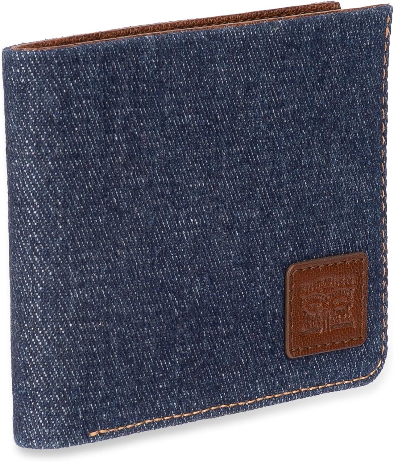 imageLevis Mens Classic Bifold Passcase Wallet with Multiple Card Slots and Id WindowIndigo