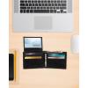 imageLevis Mens Classic Bifold Passcase Wallet with Multiple Card Slots and Id WindowBlack Embossed
