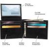 imageLevis Mens Classic Bifold Passcase Wallet with Multiple Card Slots and Id WindowBlack Embossed