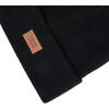 imageLevis All Season Comfy Leather Logo Patch Cuffed Hero BeanieBlackTan