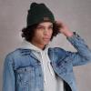 imageLevis All Season Comfy Leather Logo Patch Cuffed Hero BeanieHunter
