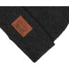 imageLevis All Season Comfy Leather Logo Patch Cuffed Hero BeanieLight Heather Grey
