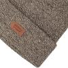 imageLevis All Season Comfy Leather Logo Patch Cuffed Hero BeanieMarl Brown