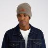 imageLevis All Season Comfy Leather Logo Patch Cuffed Hero BeanieMarl Brown Patch