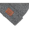 imageLevis All Season Comfy Leather Logo Patch Cuffed Hero BeanieMarl Grey