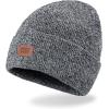 imageLevis All Season Comfy Leather Logo Patch Cuffed Hero BeanieMarled Grey