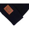 imageLevis All Season Comfy Leather Logo Patch Cuffed Hero BeanieNavy