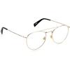 imageLevis Lv 1006 Oval Prescription Eyeglass FramesGoldDemo Lens