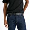 imageLevis Mens Casual Everyday Leather Jean BeltBlack Stretch