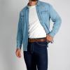 imageLevis Mens Casual Everyday Leather Jean BeltTan Double Stitch
