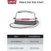 imageLevis Mens Classic Fedora Panama Hat Summer VacationBrown Packable