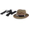 imageLevis Mens Classic Fedora Panama Hat Summer VacationBrown Packable