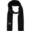 imageLevis Mens Classic Winter Warm Knit Beanie Hat and Scarf SetBlack Ribbed