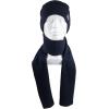 imageLevis Mens Classic Winter Warm Knit Beanie Hat and Scarf SetNavy Ribbed