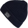 imageLevis Mens Classic Winter Warm Knit Beanie Hat and Scarf SetNavy Ribbed