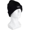 imageLevis Mens Cozy Knit Cuffed Logo Patch Beanie HatsRibbed Black