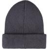 imageLevis Mens Cozy Knit Cuffed Logo Patch Beanie HatsRibbed Charcoal
