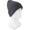 imageLevis Mens Cozy Knit Cuffed Logo Patch Beanie HatsRibbed Charcoal