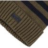 imageLevis Mens Cozy Knit Cuffed Logo Patch Beanie HatsStriped Olive