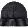 imageLevis Mens Cozy Knit Cuffed Logo Patch Beanie HatsWashed Black
