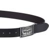 imageLevis Mens Everyday Jean Belt with Removable Plaque BuckleBlack Snap