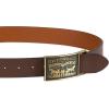 imageLevis Mens Everyday Jean Belt with Removable Plaque BuckleBrown Snap
