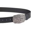imageLevis Mens Everyday Jean Belt with Removable Plaque BuckleMidnight Black