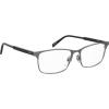 imageLevis Mens LV 1012 Rectangular Prescription Eyeglass Frames Semi Matte Dark RutheniumDemo Lens 55mm 16mm