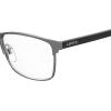 imageLevis Mens LV 1012 Rectangular Prescription Eyeglass Frames Semi Matte Dark RutheniumDemo Lens 55mm 16mm