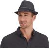 imageLevis Mens Lightweight Packable Fedora Hat with 2 Removable BandsBlack Denim