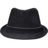 imageLevis Mens Lightweight Packable Fedora Hat with 2 Removable BandsBlack Denim