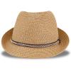 imageLevis Mens Lightweight Straw Fedora Panama HatTan