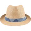 imageLevis Mens Lightweight Straw Fedora Panama HatTan Patchwork
