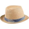 imageLevis Mens Lightweight Straw Fedora Panama HatTan Patchwork