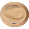 imageLevis Mens Lightweight Straw Fedora Panama HatTan Patchwork