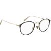 imageLevis Mens Lv 5001 Oval Prescription Eyeglass FramesBlack GoldDemo Lens