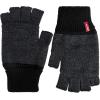 imageLevis Mens Reversible Warm Winter Beanie with Fingerless Glove SetCharcoalBlack