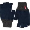 imageLevis Mens Reversible Warm Winter Beanie with Fingerless Glove SetNavyGrey