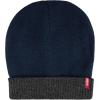 imageLevis Mens Reversible Warm Winter Beanie with Fingerless Glove SetNavyGrey