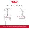imageLevis Mens TwoinOne Reversible Rotative Buckle Casual Everyday Jean Belt Regular and Big ampamp Tall SizingBlackBrown Ridge