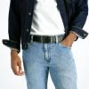 imageLevis Mens TwoinOne Reversible Rotative Buckle Casual Everyday Jean Belt Regular and Big ampamp Tall SizingBlackTan