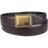 imageLevis Mens TwoinOne Reversible Rotative Buckle Casual Everyday Jean Belt Regular and Big ampamp Tall SizingBrownBlack Plaque