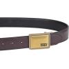 imageLevis Mens TwoinOne Reversible Rotative Buckle Casual Everyday Jean Belt Regular and Big ampamp Tall SizingBrownBlack Plaque
