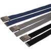 imageLevis UnisexAdult Casual CutToFit Web Belt Sets  3 Pack Straps with 1 Interchangeable BuckleBlackBlueGrey
