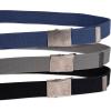 imageLevis UnisexAdult Casual CutToFit Web Belt Sets  3 Pack Straps with 1 Interchangeable BuckleBlackBlueGrey