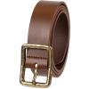 imageLevis Womens Casual Leather Square Buckle  Stylish Jeans ampamp Dress Belt Regular ampamp Plus SizesTan Centerbar