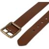 imageLevis Womens Casual Leather Square Buckle  Stylish Jeans ampamp Dress Belt Regular ampamp Plus SizesTan Centerbar