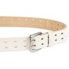 imageLevis Womens Fully Adjustable Perforated Leather Casual Jean Belt with Double Prong BuckleIvory