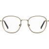 imageLevis Womens Lv 1027 Round Prescription Eyeglass FramesGold GreyDemo Lens